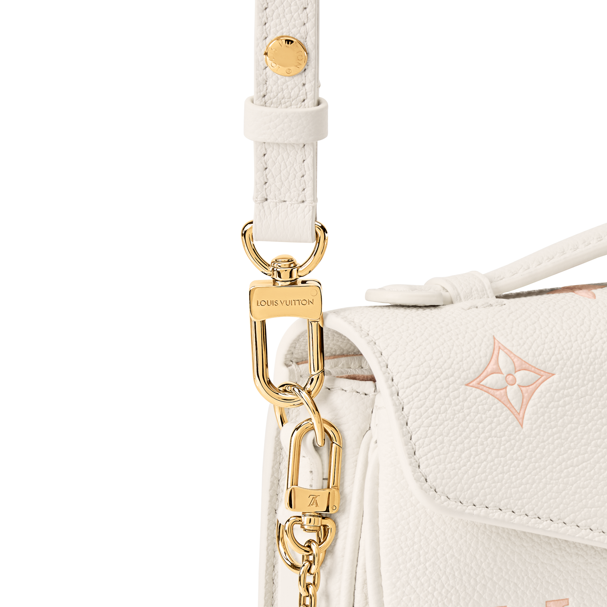 Pochette Métis East West Bicolor Monogram Empreinte Leather